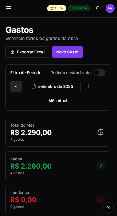 Interface Mobile - Acesse de qualquer dispositivo